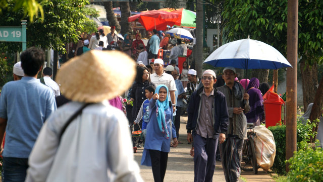 Suasana TPU Karet Bivak, Jakarta