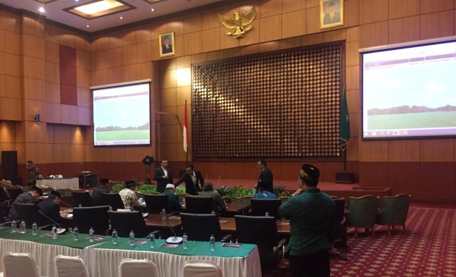 Persiapan sidang Isbat di Auditorium HM. Rasjidi Kemenag, Jakarta Pusat. Foto: Mirsan Simamora/kumparan