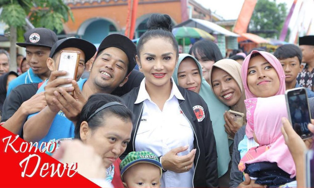 DOMINASI PEROLEHAN SUARA: Krisdayanti diklaim menjadi Caleg DPR RI dengan raihan suara terbanyak di Malang raya. (foto: Instagram)
