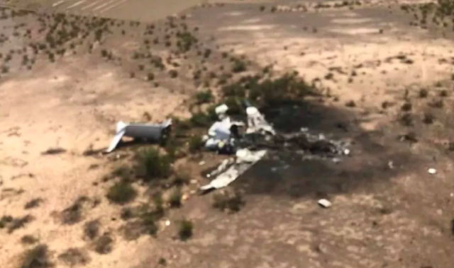 Pesawat Jet pribadi jatuh di Meksiko Foto: Civil Protection Agency