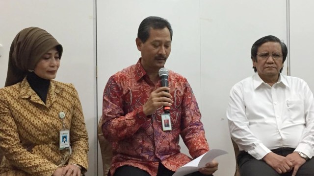 Konferensi pers Kemenkes bersama BPJS, PERSI dan KARS di Kantor Kemenkes, Jalan Rasuna Said, Jakarta Selatan. Foto: Adesta Herli Wijaya/kumparan