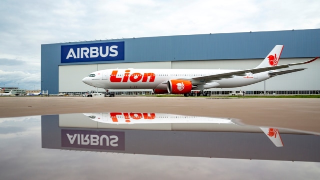 Pesawat Airbus 330-900NEO milik Lion Air. Foto: Dok. J.B ACCARIEZ/master film