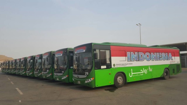 Bus Shalawat untuk jamaah Haji Indonesia. Foto: (Dok: Kementerian Agama)