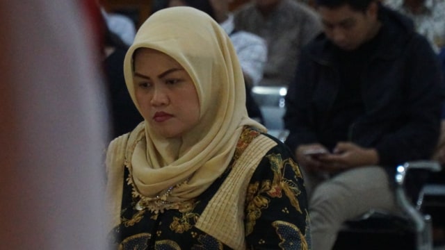 Terdakwa suap perizinan Meikarta, Bupati Bekasi nonaktif Neneng Hasanah Yasin. (Ananda Gabriel)
