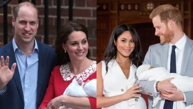Membandingkan gaya Kate Middleton dan Meghan Markle usai melahirkan Foto: dok.Dominic Lipinski / POOL / AFP  &  AFP/Daniel Leal-Olivas