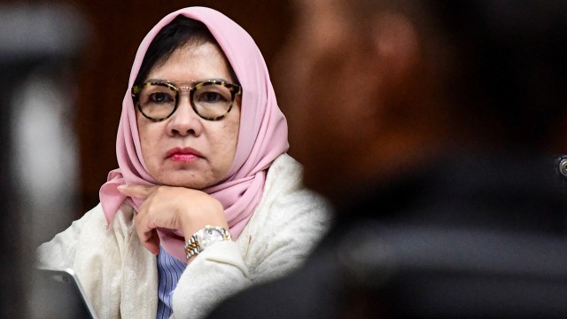 Eks Direktur Utama PT Pertamiba Karen Agustiawan. Foto: ANTARA FOTO/Hafidz Mubarak A