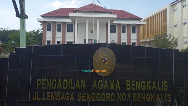 KANTOR Pengadilan Agama Bengkalis, Riau. 