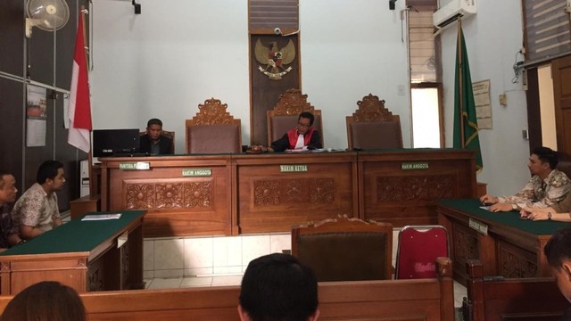 Sidang Praperadilan Romahurmuziy di Pengadilan Negeri Jakarta Selatan. Foto: Raga Imam/kumparan