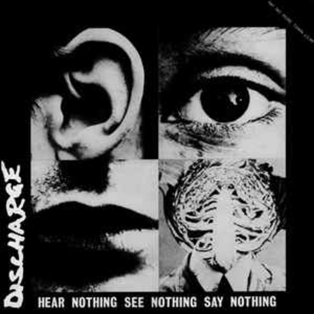 Sampul album Discharge berjudul 'Hear Nothing See Nothing Say Nothing' Dok. Google