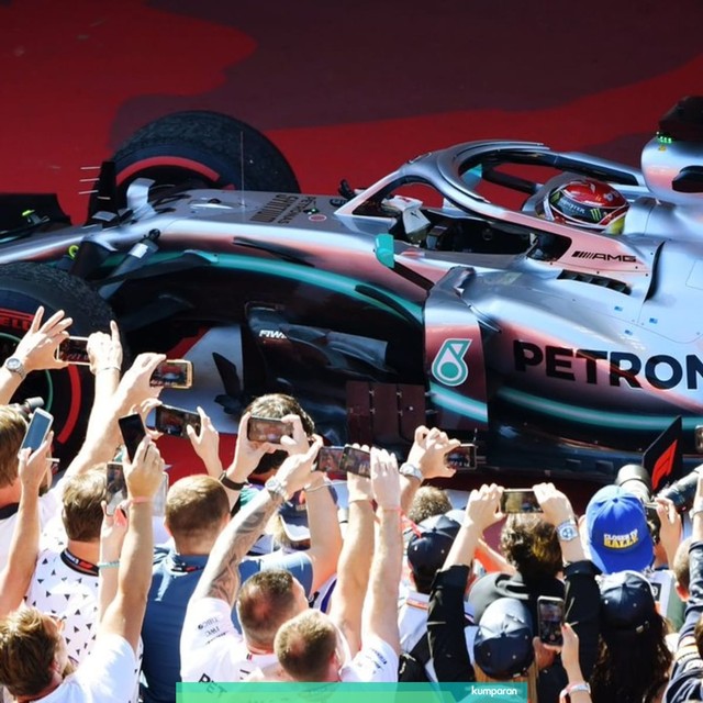 Lewis Hamilton menang di GP Spanyol 2019. Foto: Dok. Petronas Motorsports