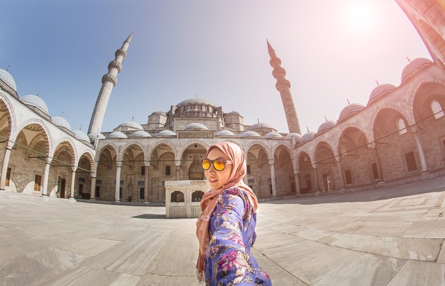 Ilustrasi wisatawan muslim Foto: Shutter Stock