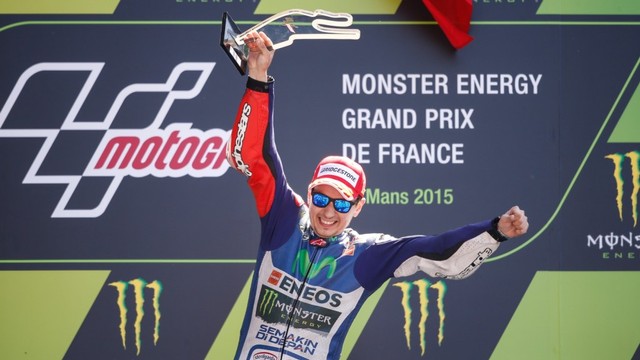 Jorge Lorenzo di GP Prancis 2015
