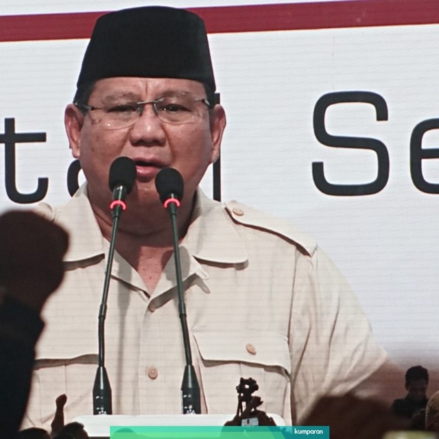 Charta Politika Pertanyakan Klaim Prabowo Menang 54,24% 