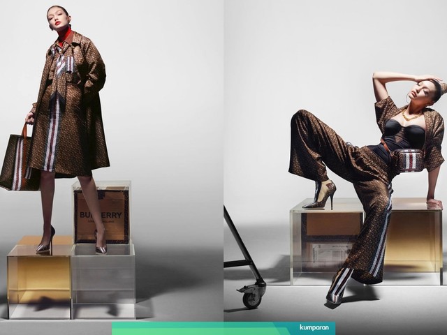 Gigi Hadid di kampanye terbaru Burberry Foto: Dok. Burberry