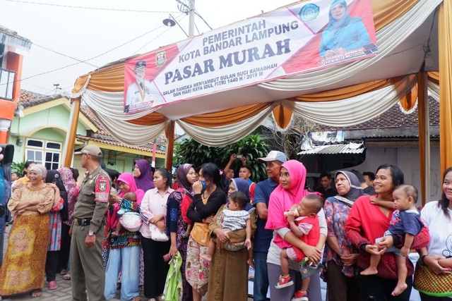 Lokasi Pasar Murah di Kecamatan Enggal, Rabu (15/5) | Foto : Obbie Fernando/Lampung Geh