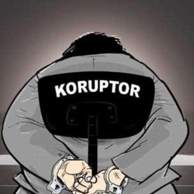 Ilustrasi koruptor (Dok: kumparan)