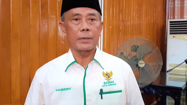 Kepala Harian Baznas Kendari, H. Alimuddin, Kamis (16/05). Foto: Lukman Budianto/kendarinesiaid