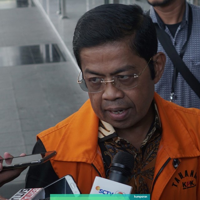 Idrus Marham menjalani pemeriksaan oleh penyidik KPK, Jakarta, Kamis (16/5). Foto: Fanny Kusumawardhani/kumparan