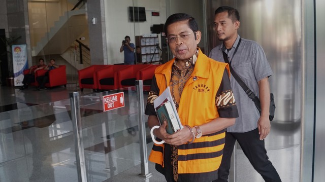 Idrus Marham menjalani pemeriksaan oleh penyidik KPK, Jakarta, Kamis (16/5). Foto: Fanny Kusumawardhani/kumparan