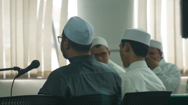 Saksi pada sidang dugaan kasus penganiayaan terhadap remaja dengan terdakwa Bahar bin Smith. (Ananda Gabriel)