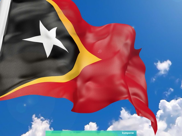 Bendera Timor Leste. Foto: Shutterstock