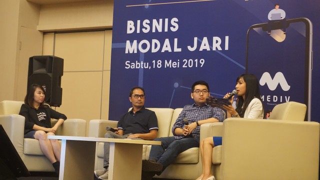 com-Roadshow Mediv Bandung, Talkshow "Bisnis Modal Jari" Foto: Novianti Rahmi Putri/kumparan