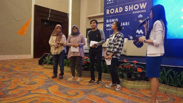 com-Roadshow Mediv Bandung, sesi games untuk mendapatkan Mediv Cash