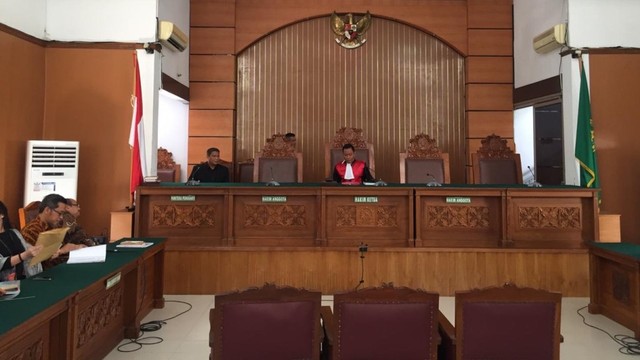 Suasana saat Sidang Praperadilan Sofyan Basir di Pengadilan Negeri Jakarta Selatan. Foto: Ferry Fadhlurrahman/kumparan
