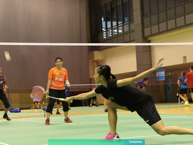 Sesi latihan Tim Indonesia di Piala Sudirman 2019. Foto: Dok. PBSI