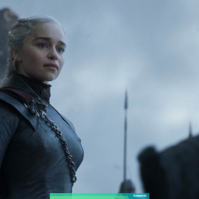 Daenerys Targaryen si Mad Queen. Sorot matanya menggambarkan ambisi yang berkobar. Foto: HBO