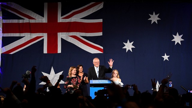 Perdana Menteri Australia Scot Morrison Foto: Reuters/AAP Image/Dean Lewins