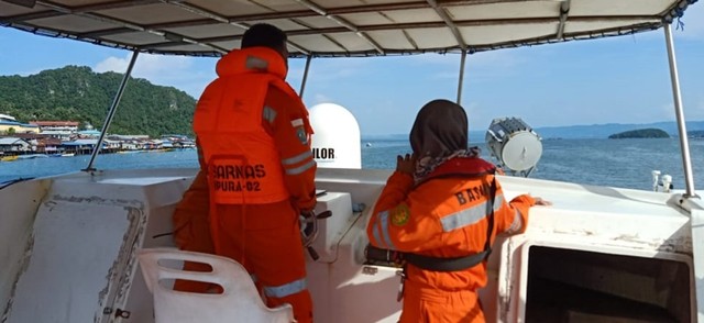 Pencarian dua nelayan hilang di laut Jayapura. (Dok: SAR Jayapura)