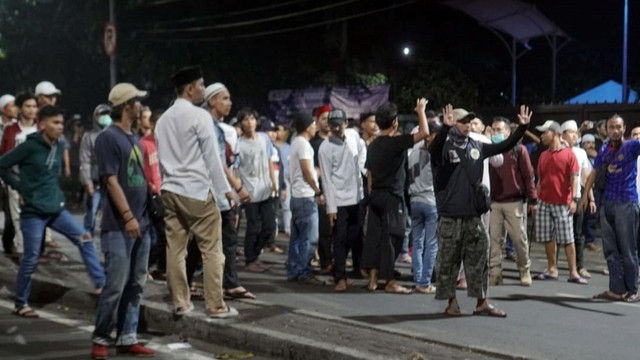 Massa dari arah tanah Abang kembali lakukan provokasi