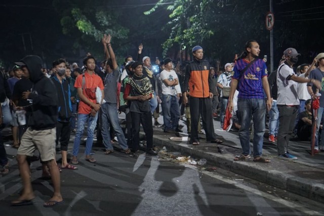Massa dari arah tanah Abang kembali lakukan provokasi