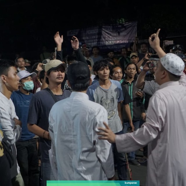Massa dari arah tanah Abang kembali lakukan provokasi
