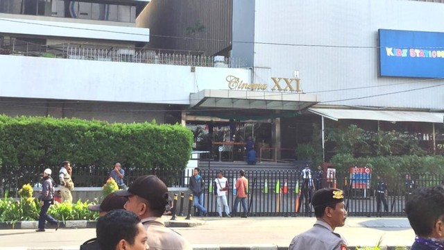 Suasana di kawasan Sarinah, Jakarta Pusat