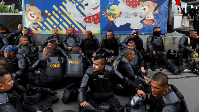 Aksi 22 Mei, Penjagaan Polisi, Gedung Bawaslu