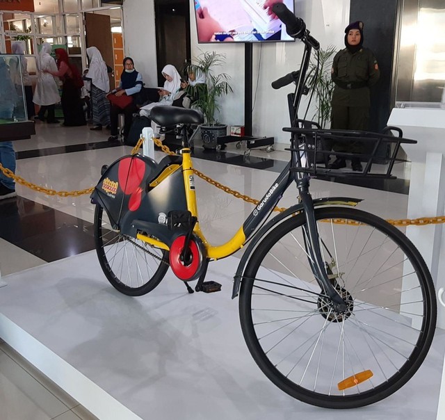 Prototipe smartbike yang akan dikembangkan Unusa. Foto : Amanah Nur Asiah/Basra