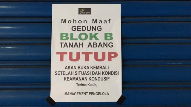 Foto: Pasar Tanah Abang Masih Tutup (3991)