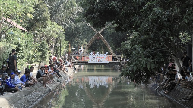 Suasana di Tukad Bindu yang menjadi ajang rekreasi warga Denpasar (dok Humas)