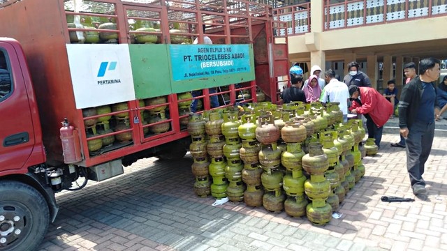 Operasi pasar LPG 3 Kg di Sulawesi Tengah. Foto: Dok. Pertamina