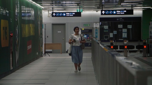 MRT Bundaran HI sudah mulai beroperasi