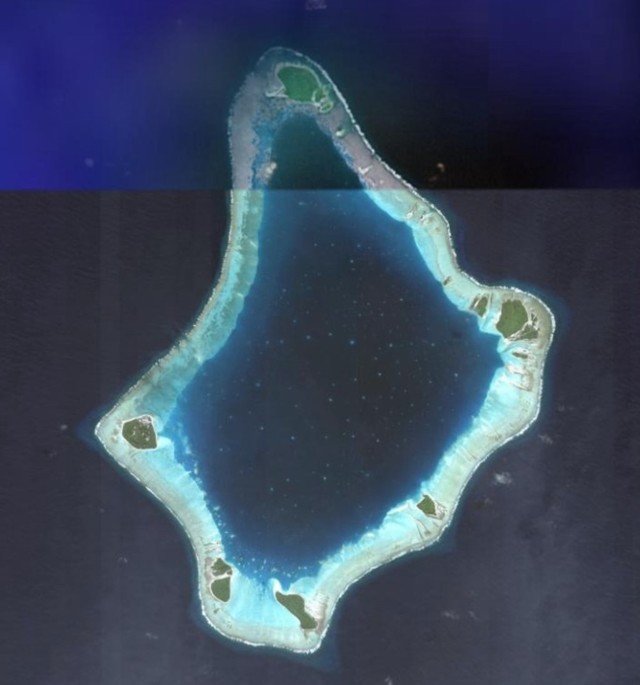 Aerial View Palmerston Island Foto: Wikimedia Commons