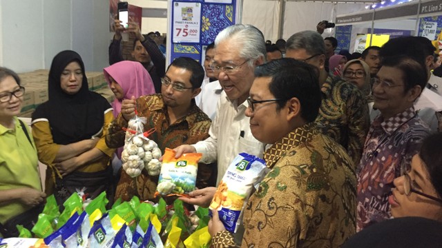 Menteri Perdagangan Enggartiasto Lukita dalam pembukaan Bazar Ramadhan 2019 di Kantor Kemendag, Jakarta Pusat, Senin (27/5). Foto: Nurul Nur Azizah/kumparan