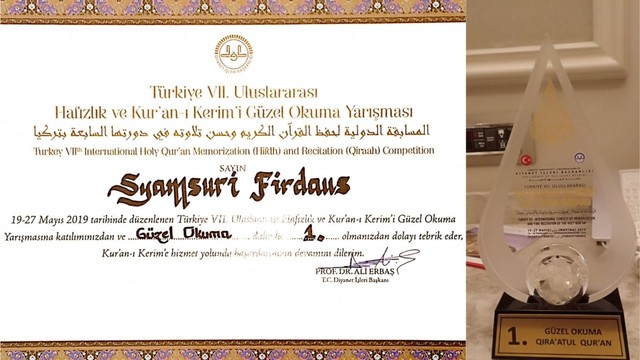 Sosok Syamsuri Firdaus, Pemuda Bima Juara MTQ Internasional di Turki (470067)