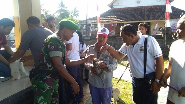 Vaksinasi rabies kembali digencarkan di Klungkung, Bali (kanalbali/KR7)