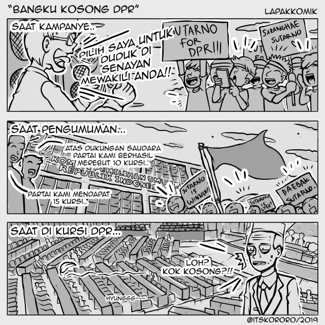 Bangku Kosong DPR kumparan com