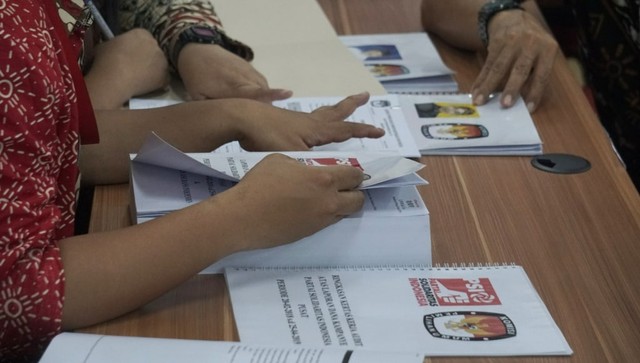 Suasana saat penyampaian hasil audit Laporan Dana Kampanye (LDK) peserta Pemilu 2019 di Gedung KPU, Jakarta. Foto: Nugroho Sejati/kumparan