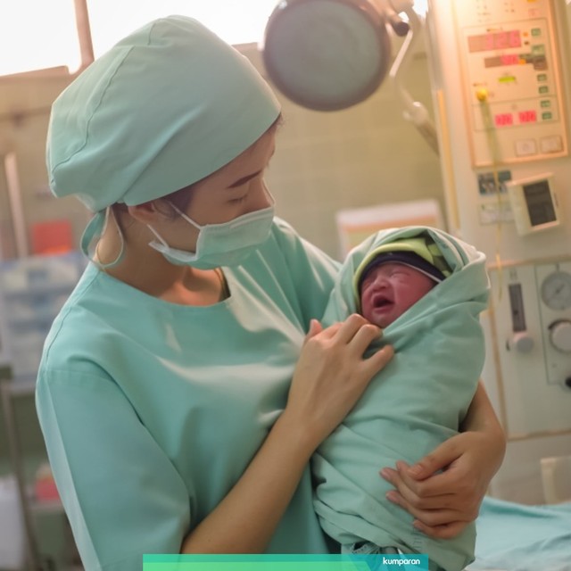 Ilustrasi bayi baru lahir