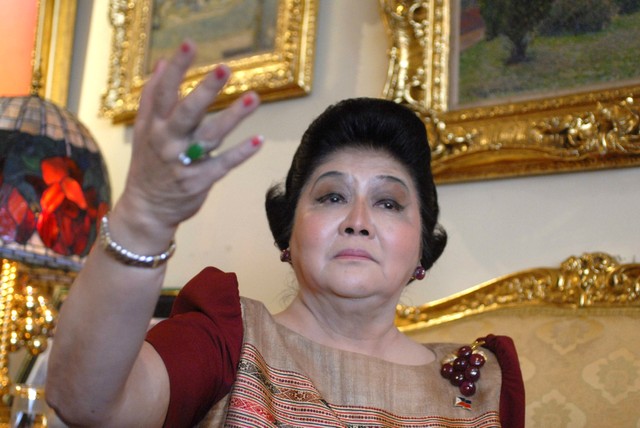 Mantan ibu negara Filipina Imelda Marcos. Foto: Romeo Gacad/AFP